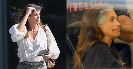 Cindy Crawford stroi miny podczas wizyty u fryzjera. 57-latka pokazała się BEZ MAKIJAŻU (ZDJĘCIA)
