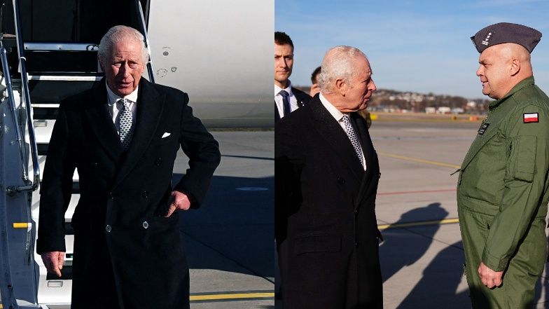 Król Karol III przyleciał do Polski