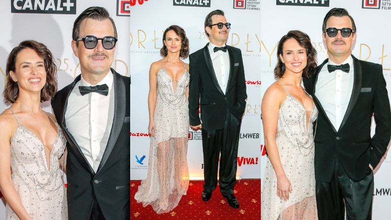 Orły 2023. Dawid Ogrodnik pozuje z nową ukochaną