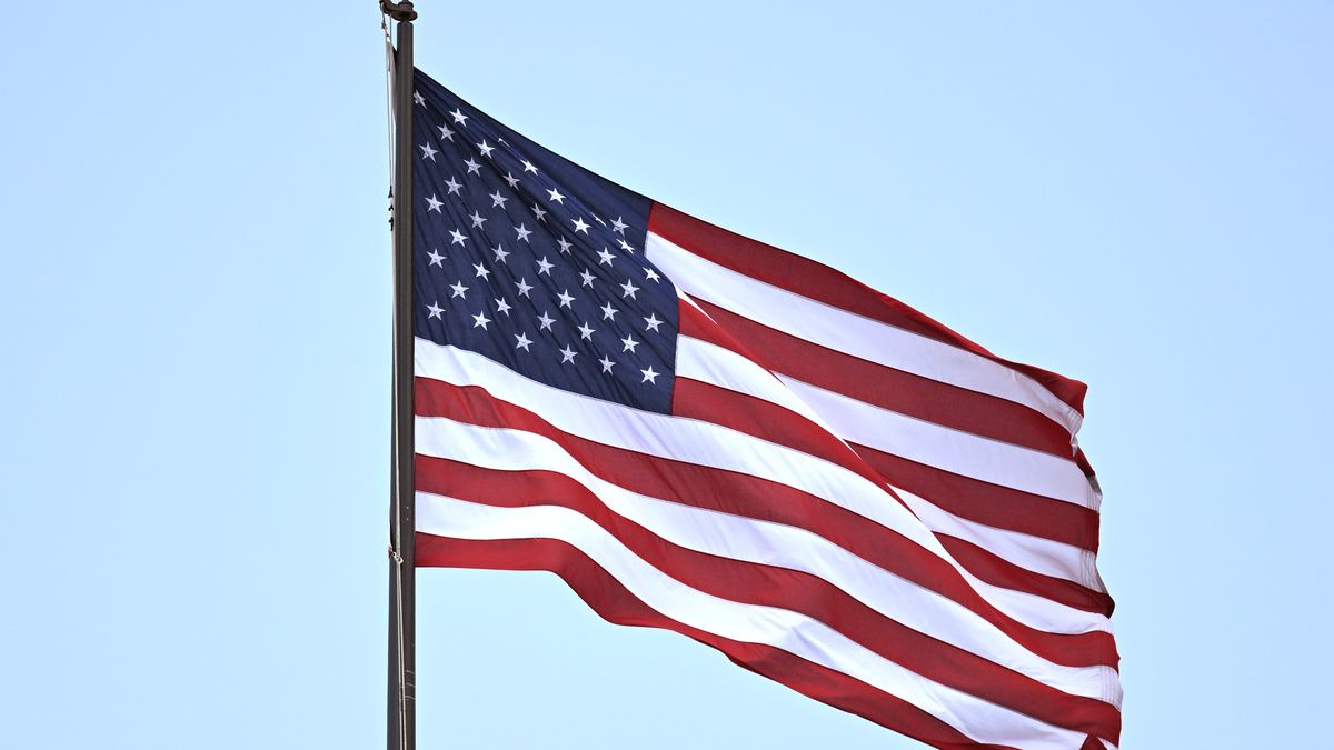 PHILADELPHIA, PENNSYLVANIA - JUNE 20:  America flag at Stadium during the FIFA Club World Cup 2025 group D match between CR Flamengo and Chelsea FC at Lincoln Financial Field on June 20, 2025 in Philadelphia, Pennsylvania. (Photo by Image Photo Agency/Getty Images)