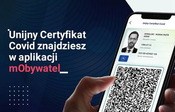 W Polsce pobrano już ponad 4,9 mln Unijnych Certyfikatów COVID potwierdzających pełne zaszczepienie