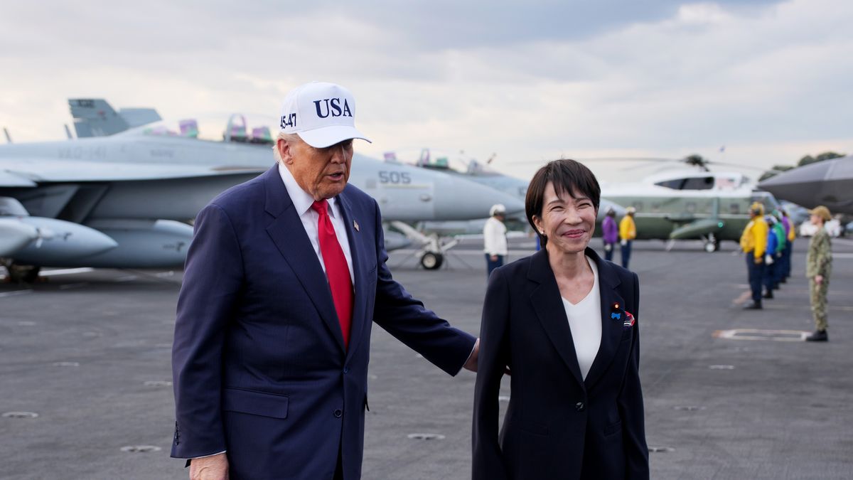 Donald Trump i premier Japonii Sanae Takaichi