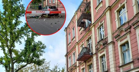 Spadli razem z balkonem. "Nie wie, że jego żona nie żyje"