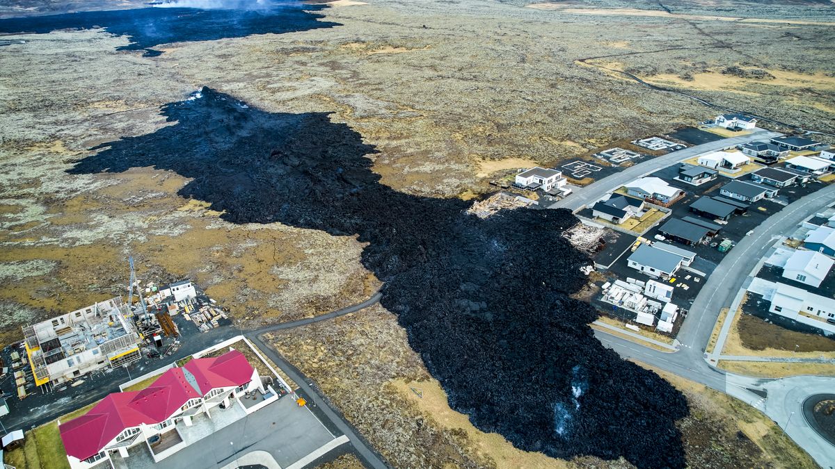 Grindavik po erupcji wulkanu