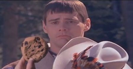 Jim Carrey nie chce jeść ciastka...