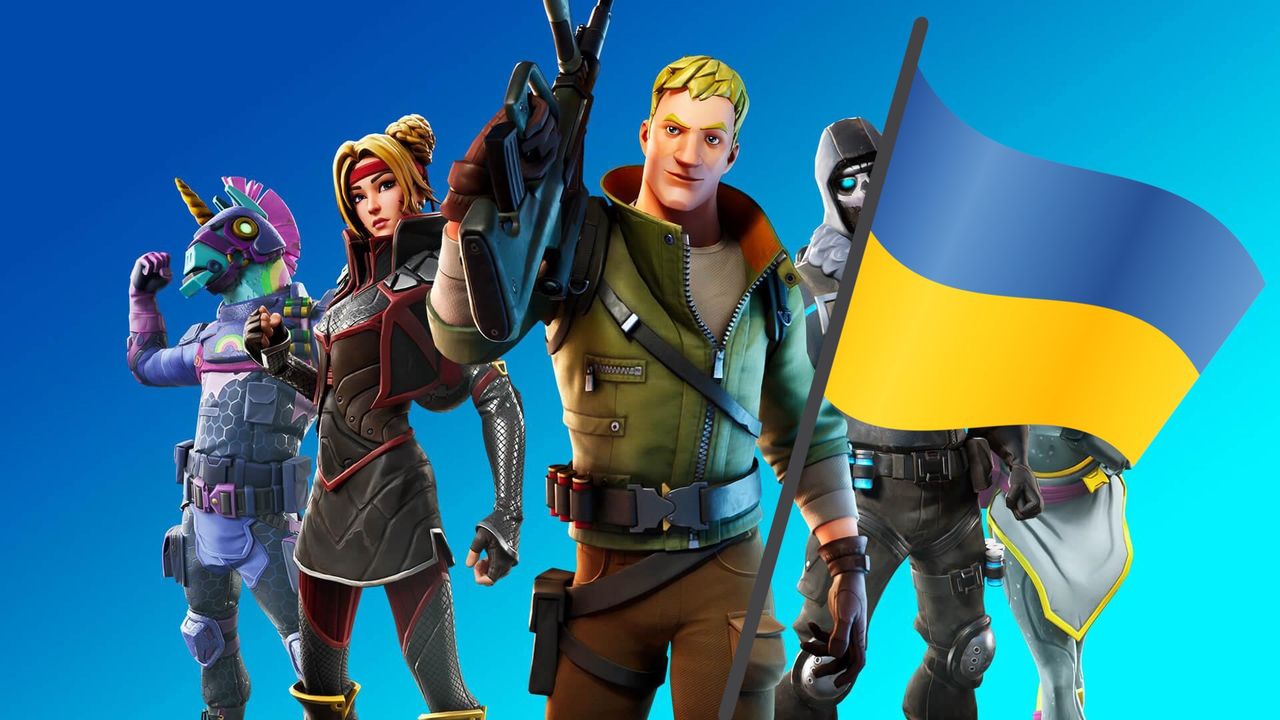 Fortnite wspiera Ukrainę.