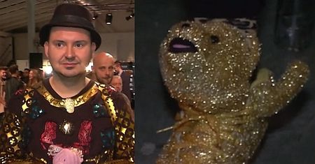 Michał Witkowski Z MISIEM (!) na pokazie mody!