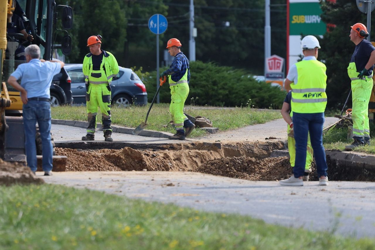 Lublin: Awaria usunięta. Będzie naprawa zapadniętej nawierzchni ul. Filaretów