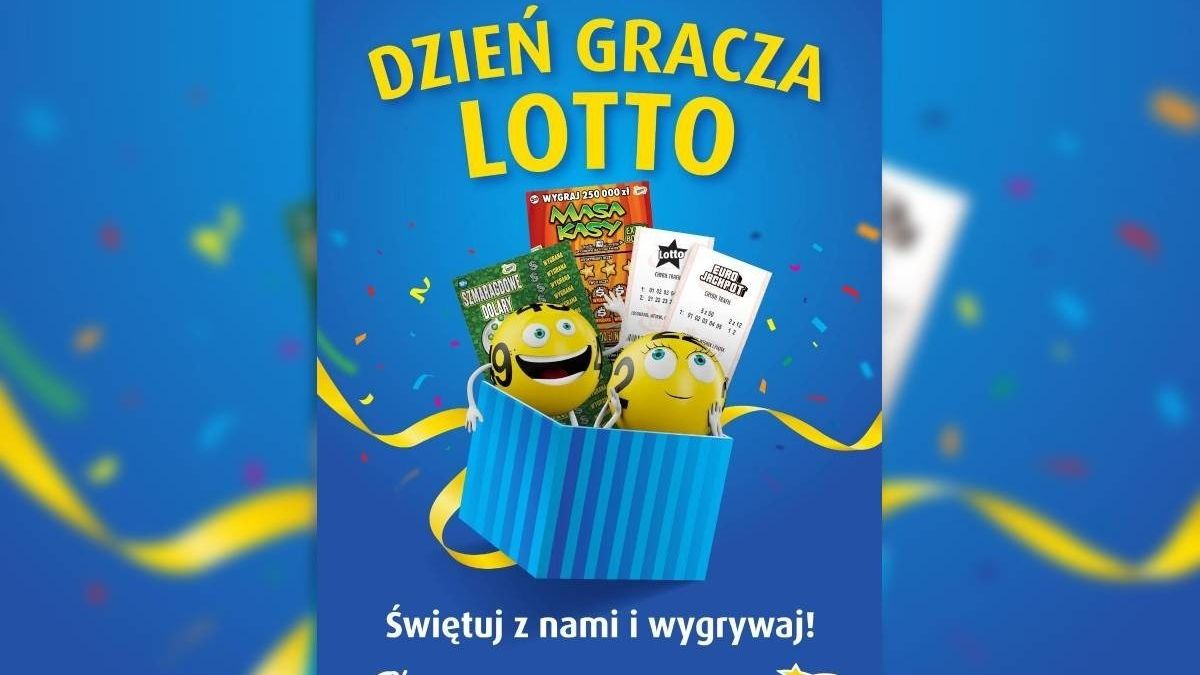plakat dzień gracza lotto
