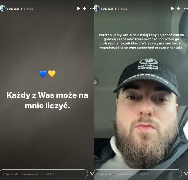 Bedoes wpłacił na pomoc Ukrainie 100 tysięcy złotych