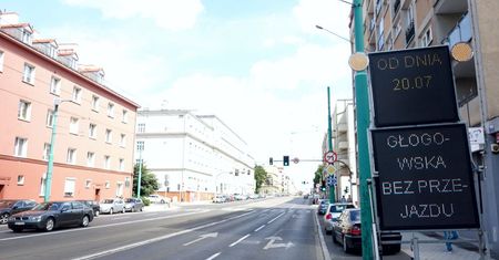 Poznań. Remont Rynku Łazarskiego. Ulica Głogowska nieprzejzdna