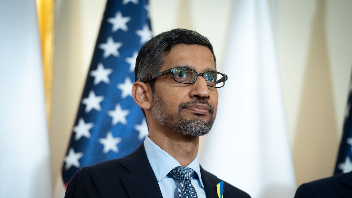 Na zdjęciu CEO Google'a Sundar Pichai