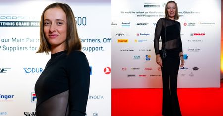 Iga Świątek bryluje na "VIP night" w Stuttgarcie w eleganckiej stylizacji z siateczki (ZDJĘCIA)