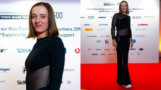 Iga Świątek bryluje na "VIP night" w Stuttgarcie w eleganckiej stylizacji z siateczki (ZDJĘCIA)