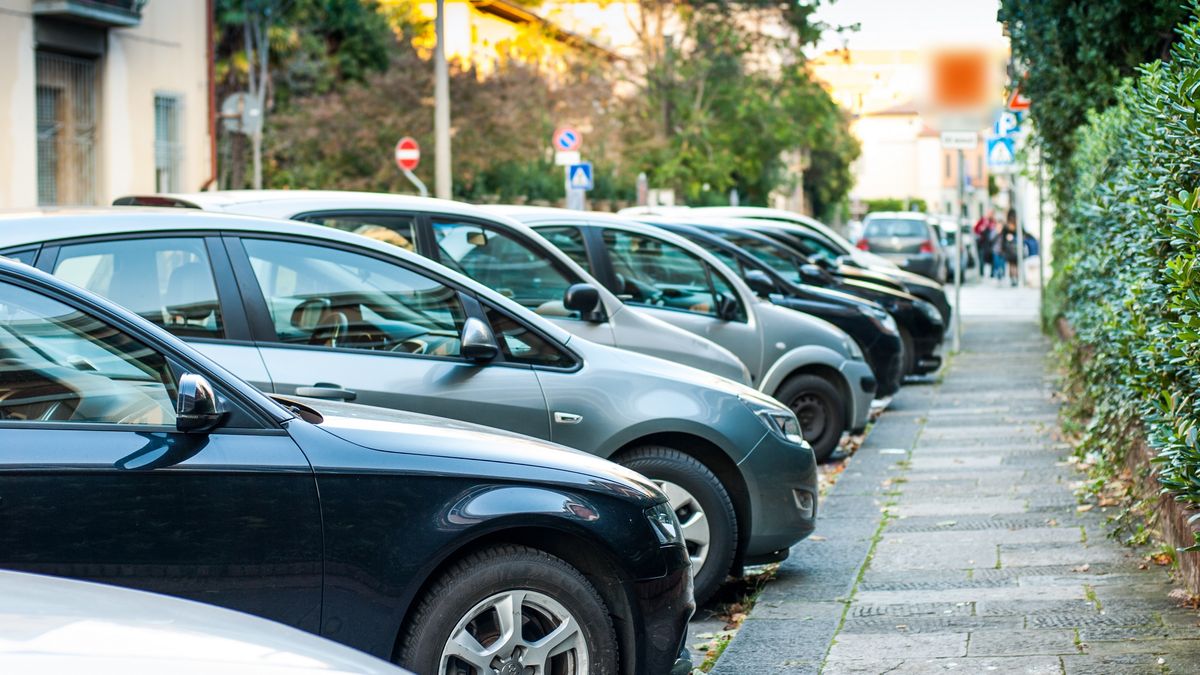 samochod, samochód, parking, auta