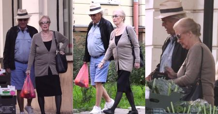 Beata Tyszkiewicz robi zakupy na bazarku. Przeszła na zdrowy tryb życia?