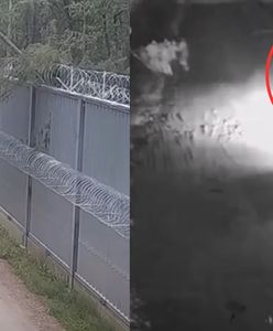 Zrzucili drzewo na płot i rzucali kamieniami w strażników. Nagranie z granicy