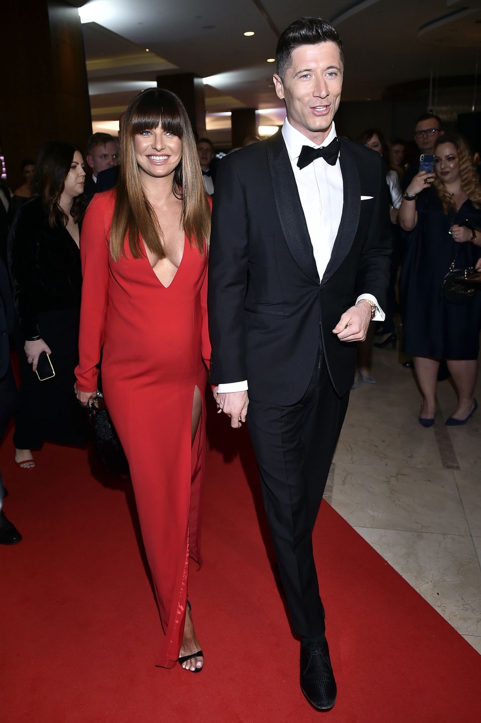 scena z: Anna Lewandowska, Robert Lewandowski, SK:, , fot. Kurnikowski/AKPAGala Mistrzów Sportu, Anna Lewandowska, Robert Lewandowski