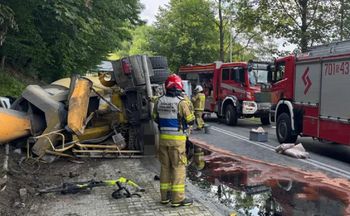 Wypadek betoniarki w Czernichowie. Relacje świadków. "Biegłem, ile miałem tchu"