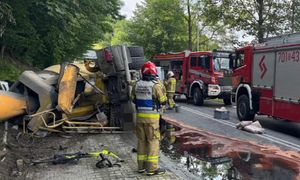 Wypadek betoniarki w Czernichowie. Relacje świadków. "Biegłem, ile miałem tchu"