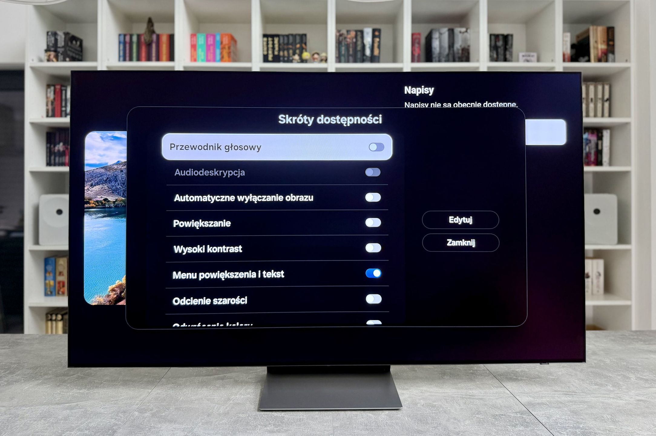 Samsung OLED S90H - menu dostępu