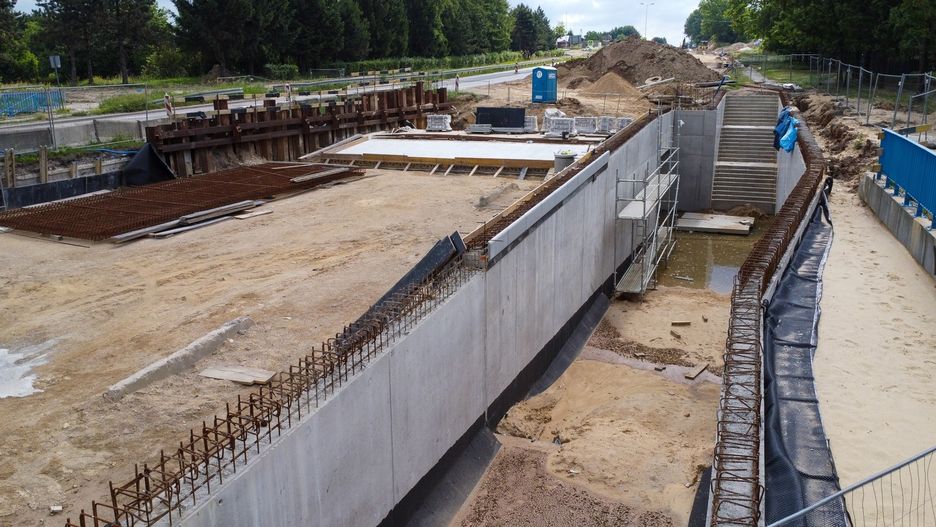 Budowa przejścia podziemnego pod DK 94 w Olkuszu