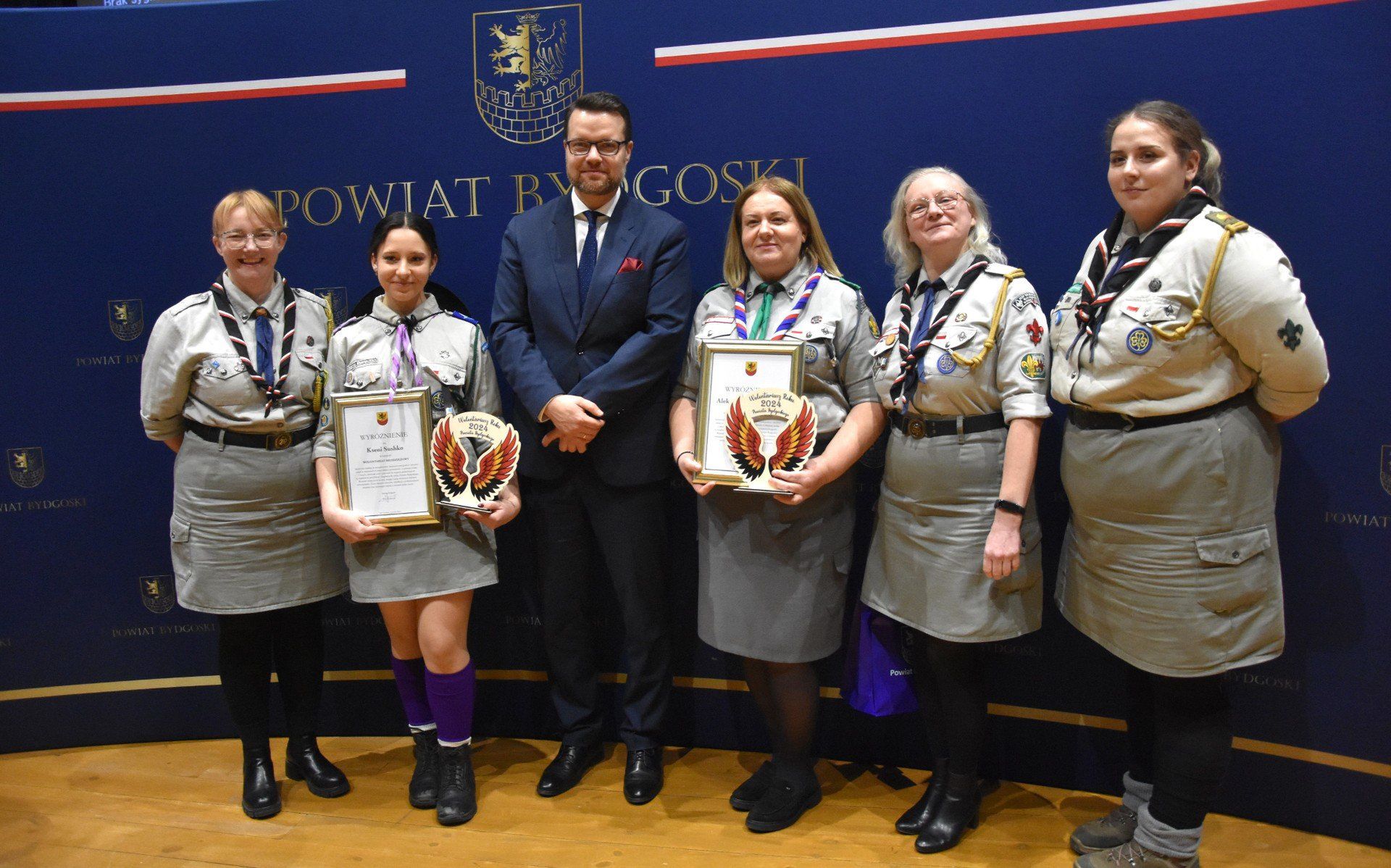 Oprócz starostwa bydgoskiego organizatorem gali była Kujawsko-Pomorska Chorągiew ZHP. Za działalność społeczną i wolontariat wyróżniono dwie harcerki: Ksenię Sushko i Aleksandrę Lubońską