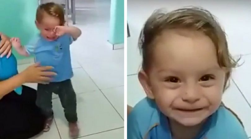 Powód, dla którego ten mały chłopiec rozpacza, może cię naprawdę zaskoczyć! [VIDEO]