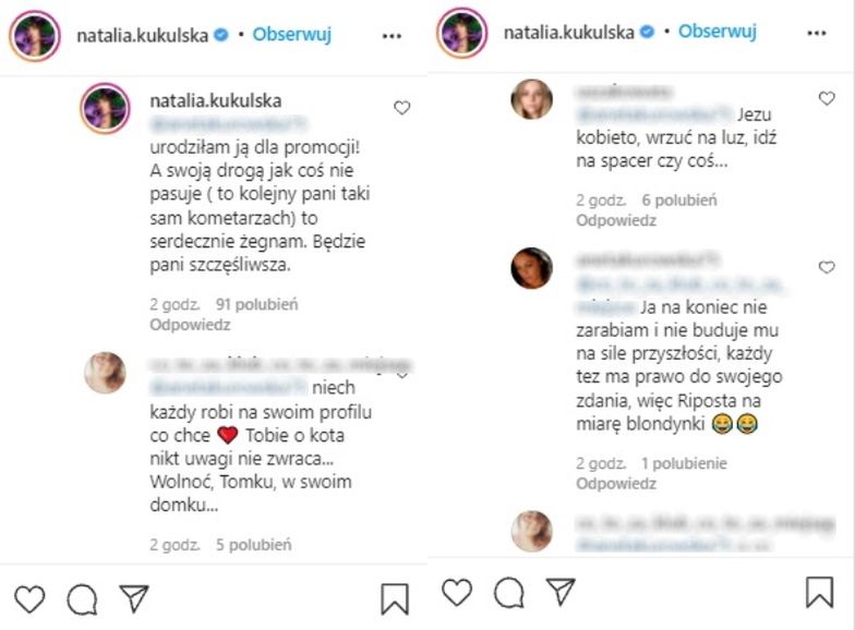 Dyskusja pod postem Natalii Kukulskiej 