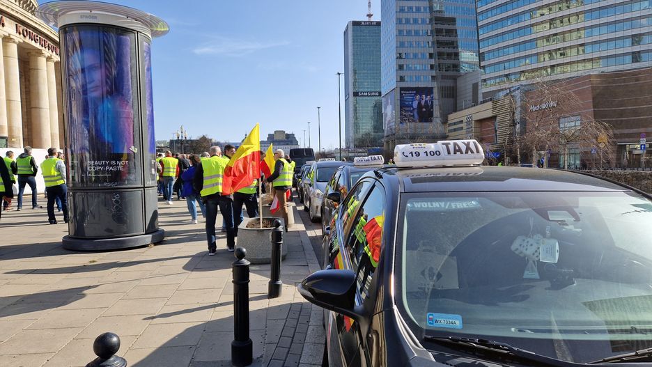 protest taksówkarze