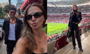 Anna Lewandowska cała na czarno KIBICUJE Robertowi na meczu Polska kontra Bośnia i Hercegowina. Żona na medal? (FOTO)