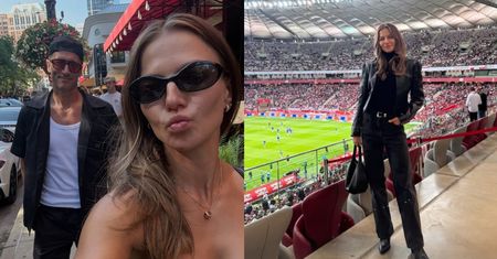 Anna Lewandowska cała na czarno KIBICUJE Robertowi na meczu Polska kontra Bośnia i Hercegowina. Żona na medal? (FOTO)