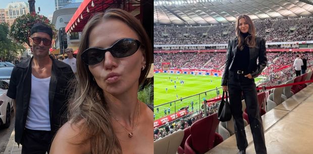 Anna Lewandowska cała na czarno KIBICUJE Robertowi na meczu Polska kontra Bośnia i Hercegowina. Żona na medal? (FOTO)