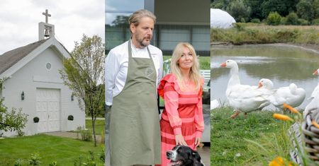 Tak prezentuje się KATOLICKA farma Wojciecha Modesta Amaro: staw z gąskami, nowoczesny sprzęt i... PRYWATNA KAPLICA (ZDJĘCIA)