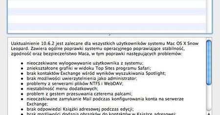 Mac OS X 10.6.2 już gotowy!