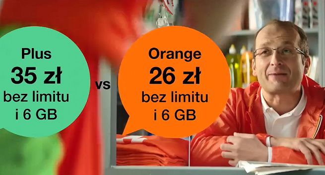 Kioskarz Robert Górski w reklamach Orange na Kartę przenosi numery piłkarzom z Plusa, Play i T-Mobile (wideo)