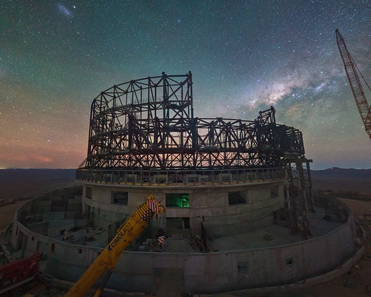 Time Capsule of the Extremely Large Telescope. It was sunk in concrete