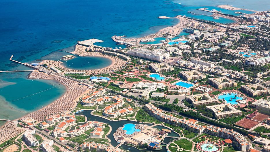 Hurghada z lotu ptaka