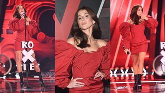 Roksana Węgiel kusi na koncercie "Gwiazdy The Voice" w KRWISTEJ sukience za PONAD 5 TYSIĘCY ZŁOTYCH. Klasa? (ZDJĘCIA)