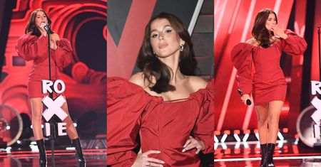 Roksana Węgiel kusi na koncercie "Gwiazdy The Voice" w KRWISTEJ sukience za PONAD 5 TYSIĘCY ZŁOTYCH. Klasa? (ZDJĘCIA)