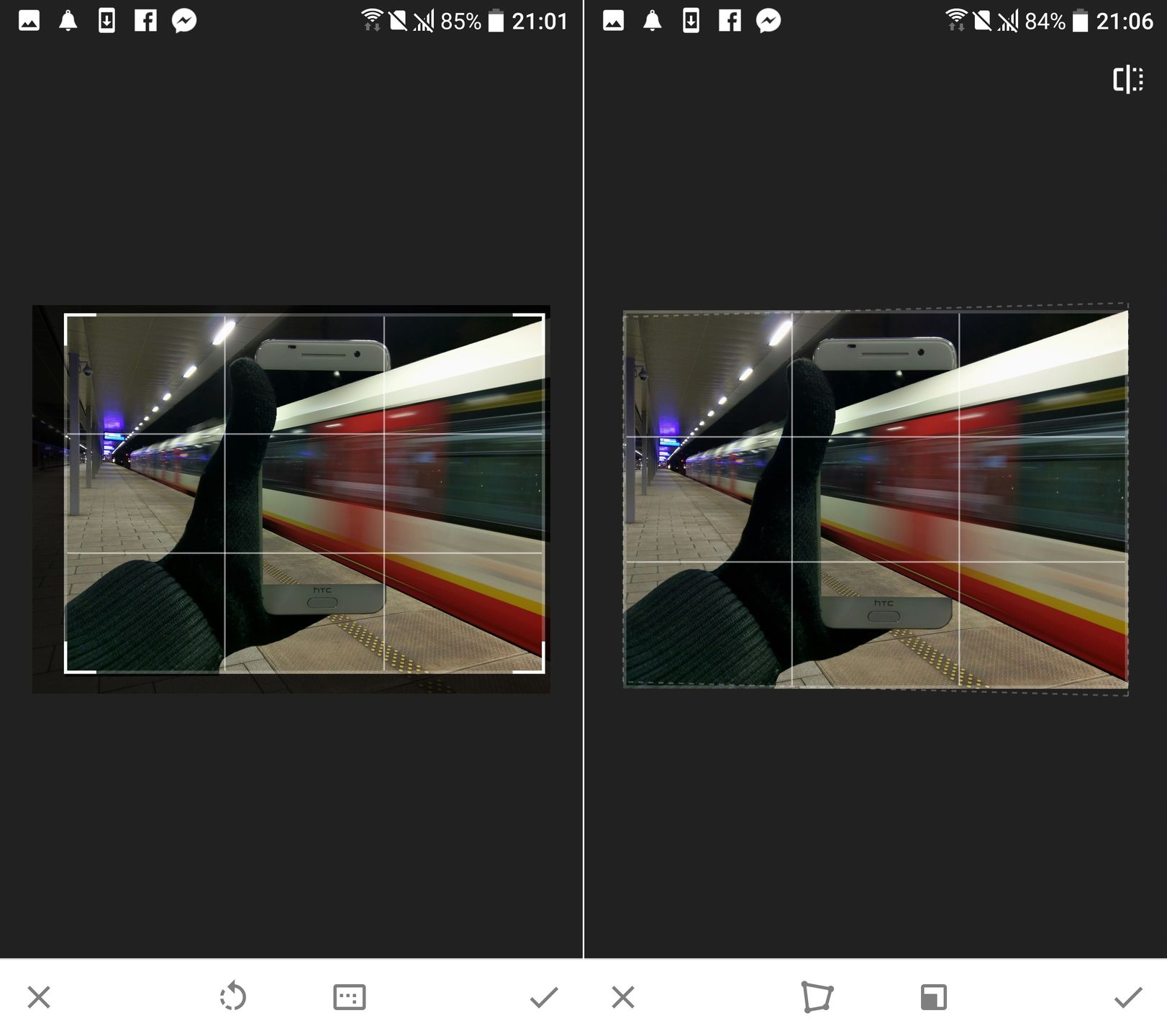 Przepis na mobilną fotoedycję: obiekty wystające z ekranu smartfona 18