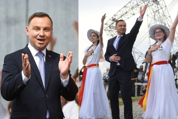 Andrzej Duda TAŃCZY do piosenek religijnych w Lednicy (WIDEO)