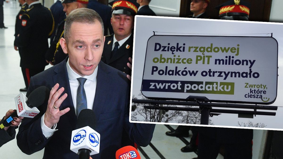 Cezary Tomczyk z PO zwrócił uwagę na nową akcję bilbordową rządu