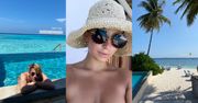 Julia Wieniawa pozuje w błyszczącym bikini, relacjonując wakacje na Malediwach w pięciogwiazdkowym i BARDZO drogim hotelu... (ZDJĘCIA)