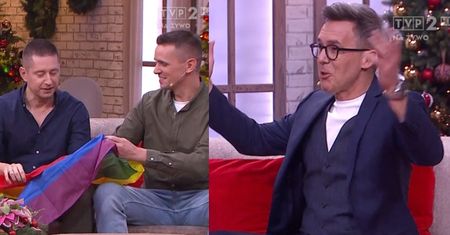 W "Pytaniu na śniadanie" gościły PARY JEDNOPŁCIOWE! "Chcieliśmy pomachać flagą i ogłosić, że 6 stycznia skończyła się homofobia"