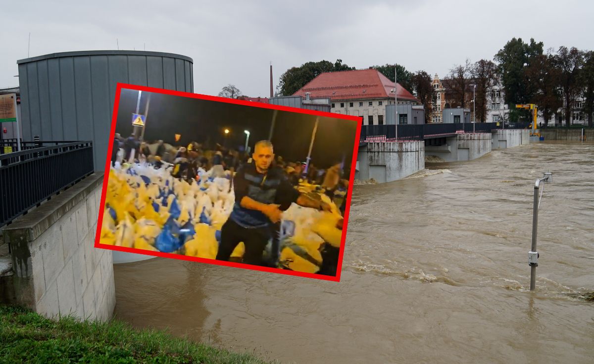 powódź, woda, odra, nysa Rozpaczliwa walka o miasto. Działo się w nocy