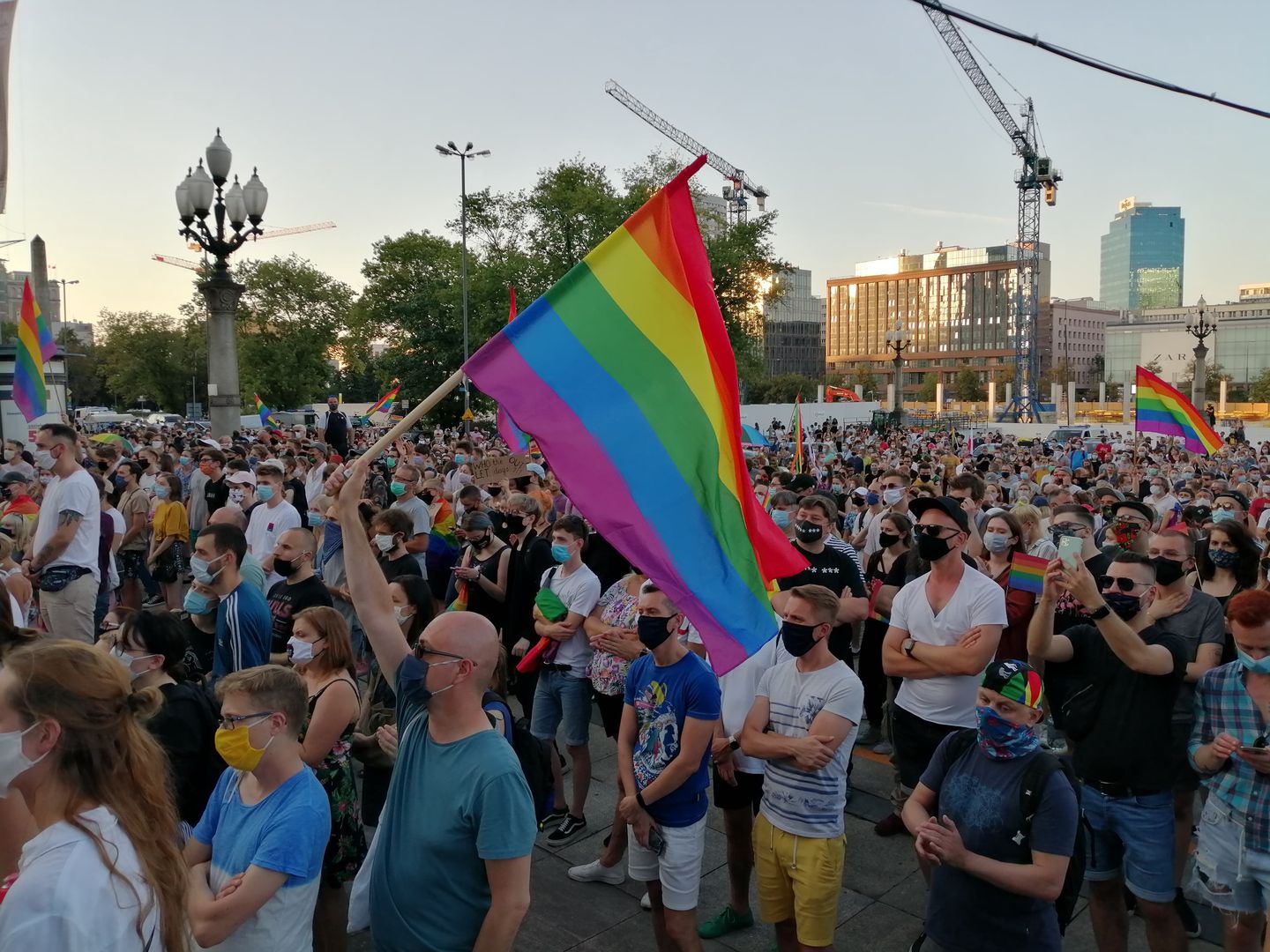 Protest w Warszawie. Demonstracja solidarności z aresztowaną Margot