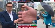 Przechodzień zakłócał pracownikowi TV Republika wejście na żywo: "KŁAMIESZ I ŚCIEMNIASZ". Tak zareagował prezenter