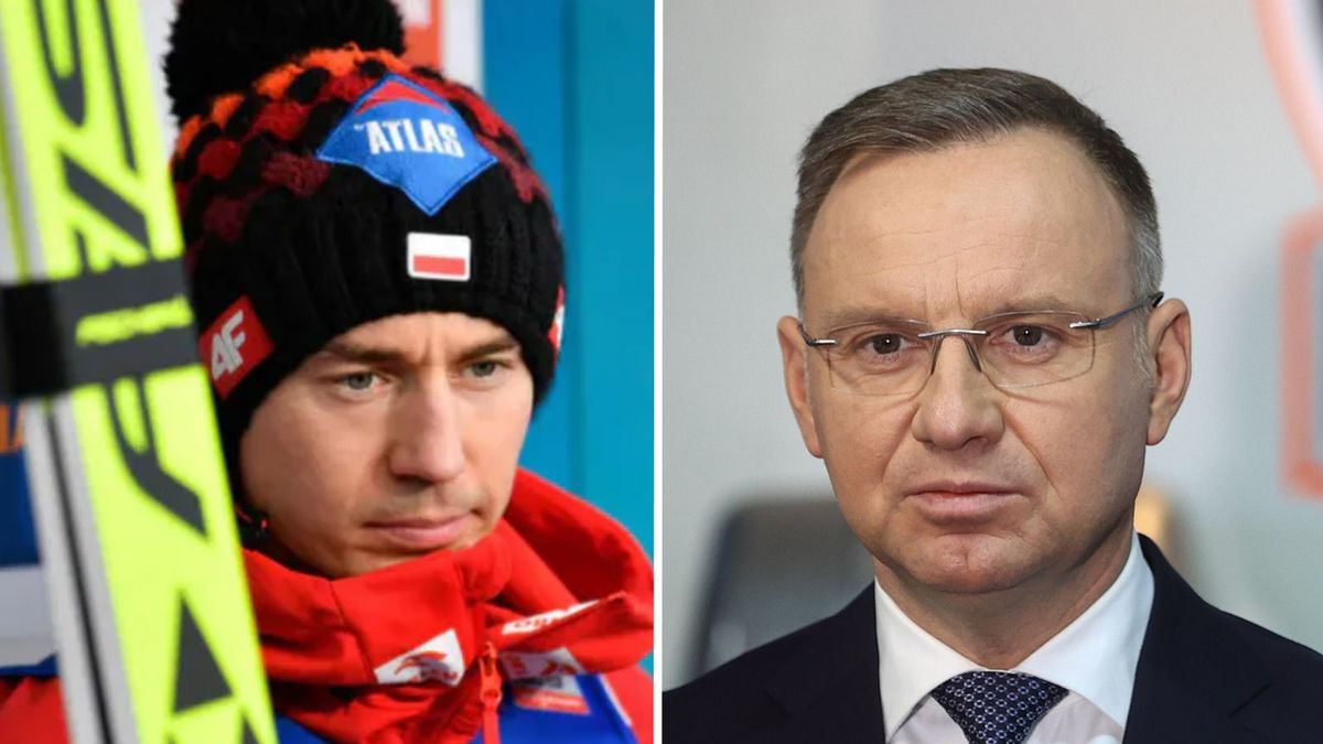 Na zdjęciu: Kamil Stoch i Andrzej Duda
