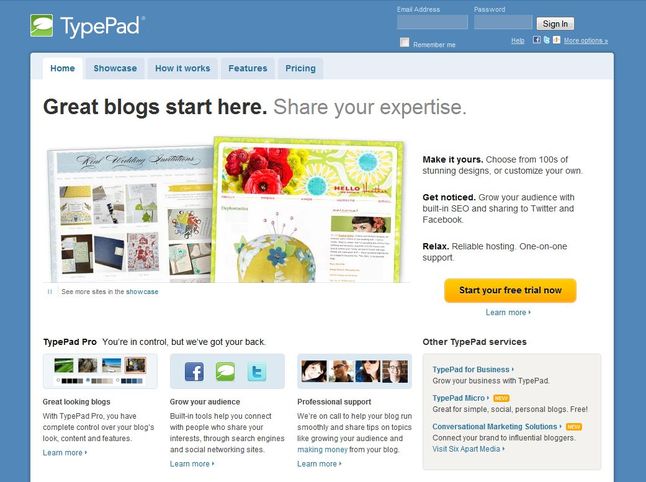 TypePad (Fot. TypePad.com)